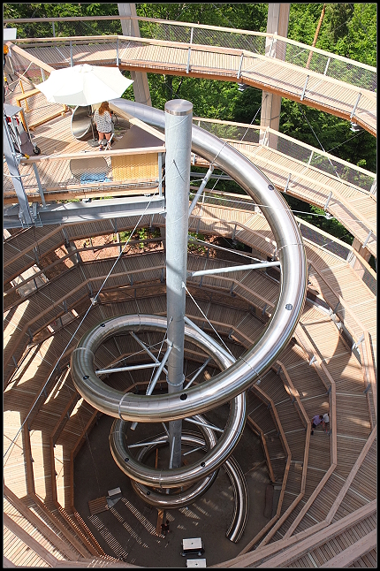 Die Rutsche im Innern, 2 Euro pP! Echt frech! 