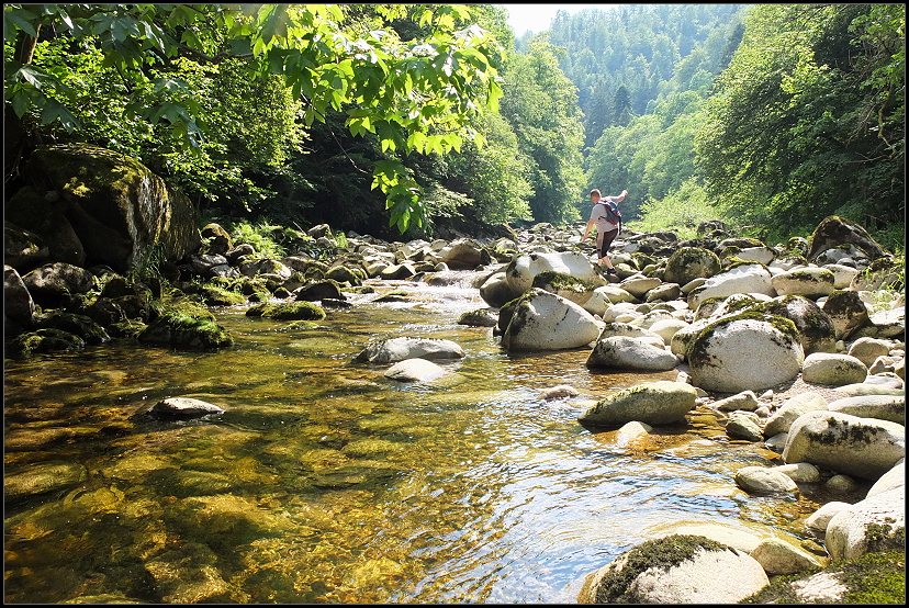 Flussbettwanderung Murg