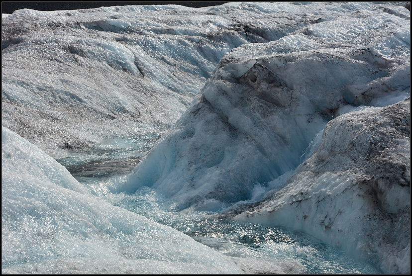 Eiskaltes Gletscherwasser
