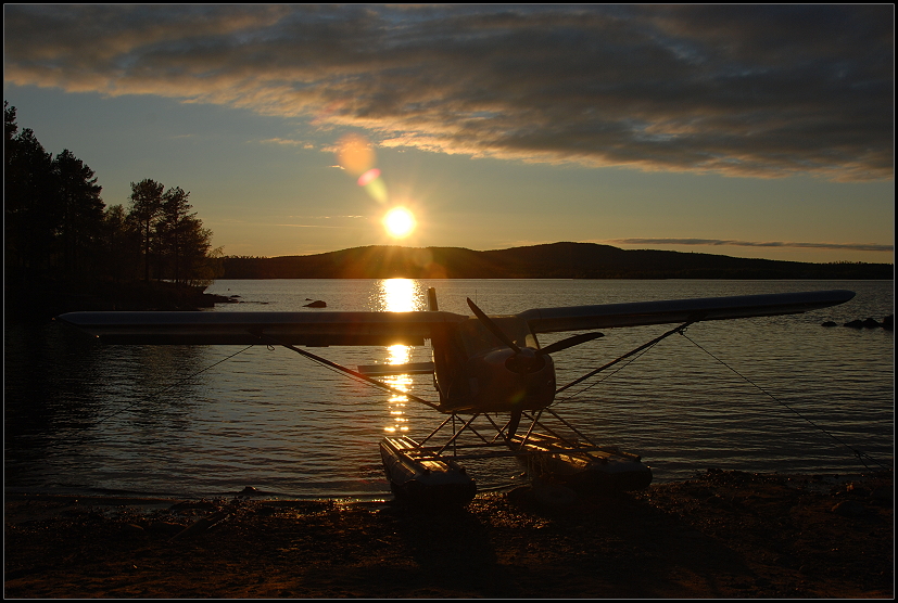 Mitternachtssonne in Finnland