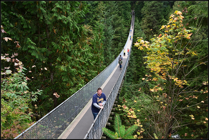 137 Meter lange Hngebrcke ber dem Capilano River