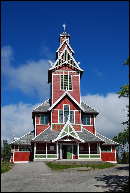 Holzkirche in Gravdal Holzkirche in Gravdal