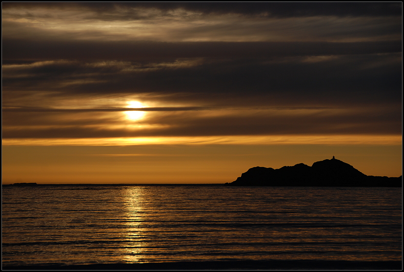 Mitternachtssonne Lofoten Norwegen