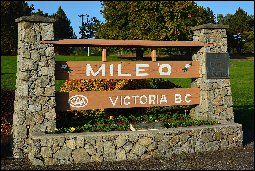 Mile 0 des Trans-Canada-Highway in Victoria