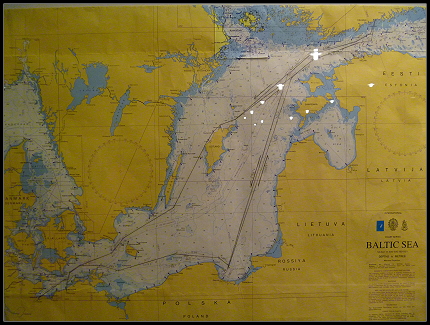 Unsere Route ber die Ostsee