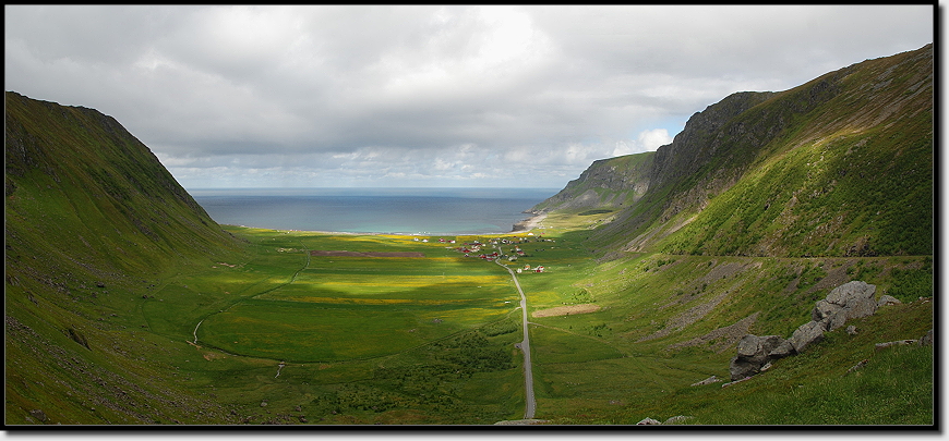 Blick auf Unstad