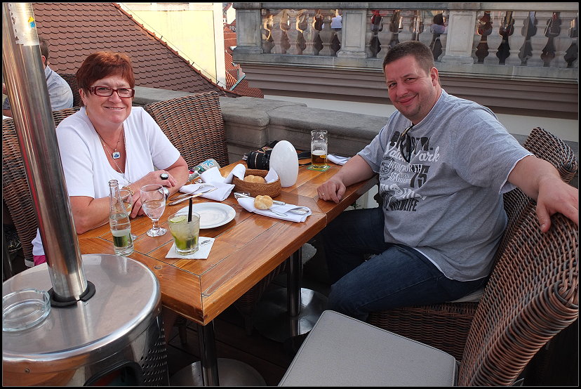 Schner Platz auf der Dachterrasse 