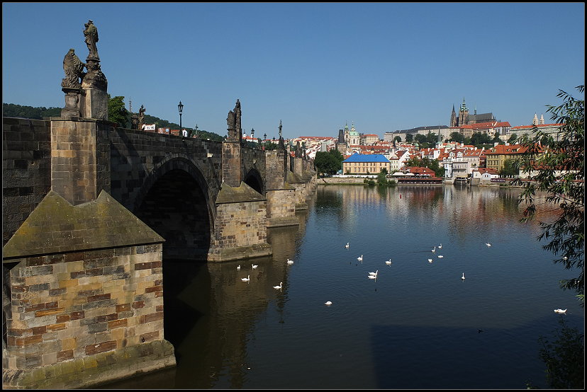 Karlsbrcke, Blick Richtung Kleinseite 