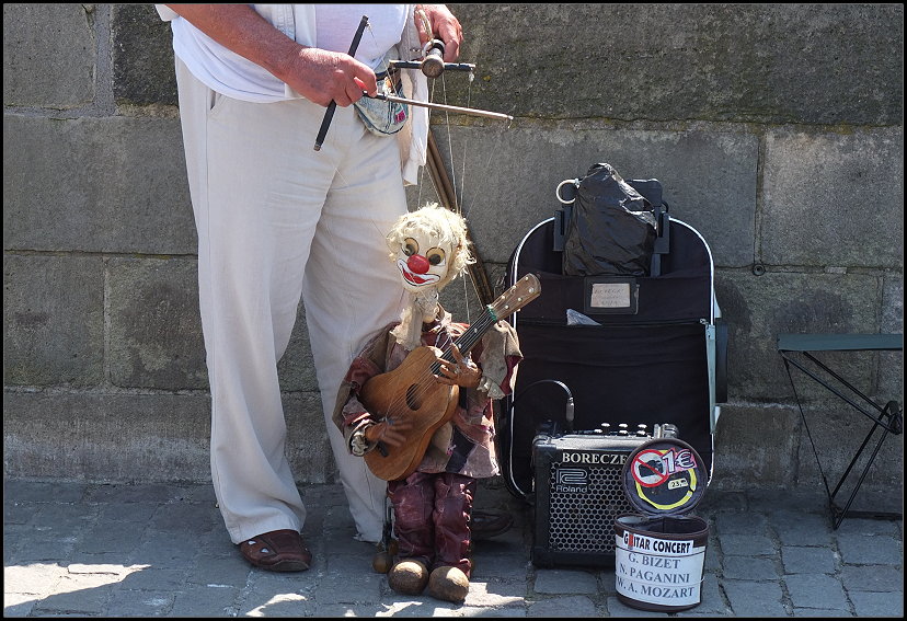 Marionettenspieler auf der Karlsbrcke  