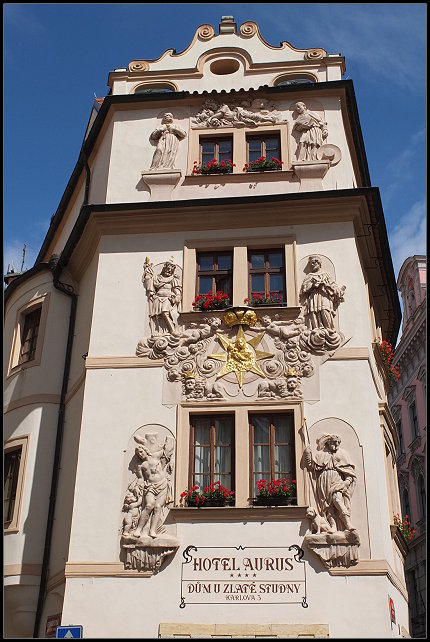 Die schöne Fassade vom Hotel Aurus Die schöne Fassade vom Hotel Aurus