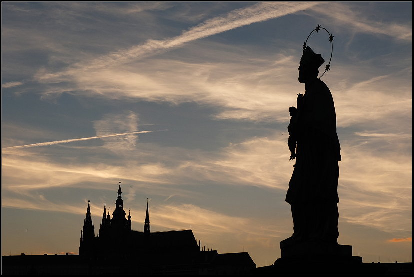 Der Heilige Nepomuk und der Veitsdom 