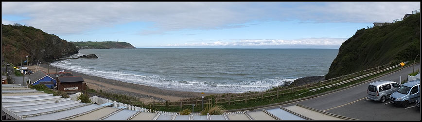 Ausblick vom Zimmer im The Ship Inn in Tresaith