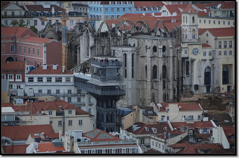 Blick zum Elevador Santa Justa