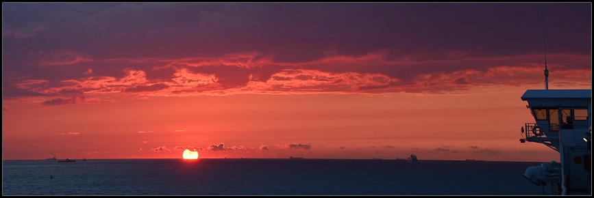 Traumhaft schner Sonnenuntergang